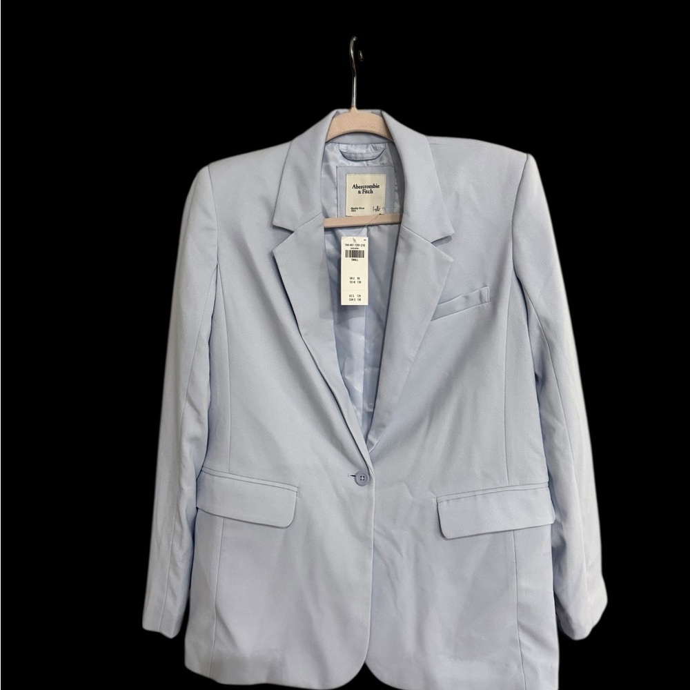 NWT Abercrombie & Fitch Soft Blue Blazer S